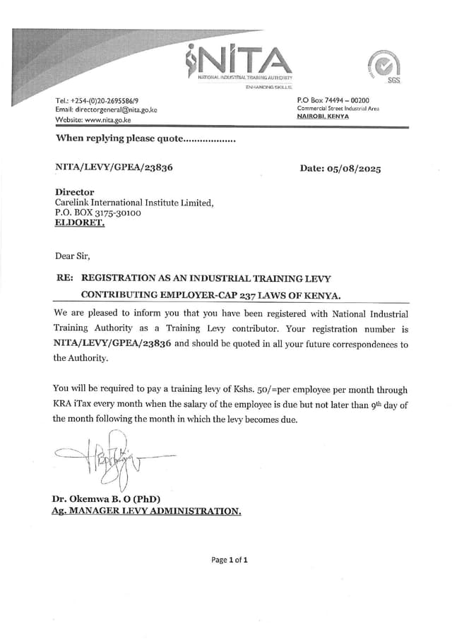 NITA Accredited